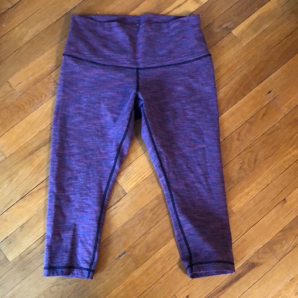 lululemon athletica Pants - Lululemon Wunder Under Crop Leggings - Purple - 12